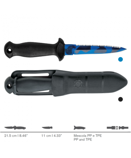 KNIFE  SUB 11 D BLU CAMU