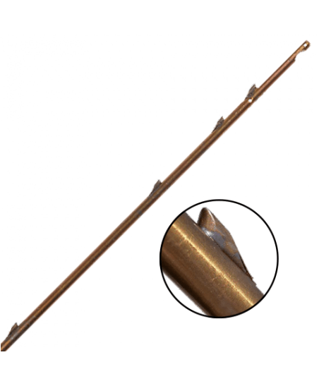 SPEAR SHAFT 6.5MM 90 - 140CM 4 SHARK FINS