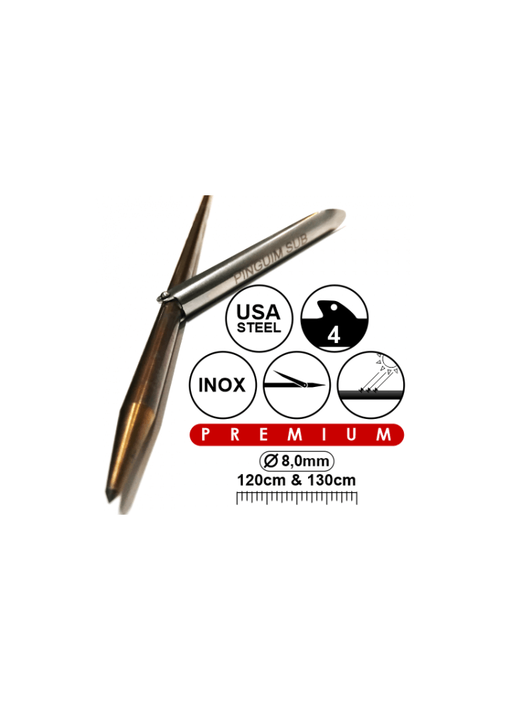 SHAFT 8 MM 120 - 130CM  3 SHARK FINS + 1 PRE LOAD