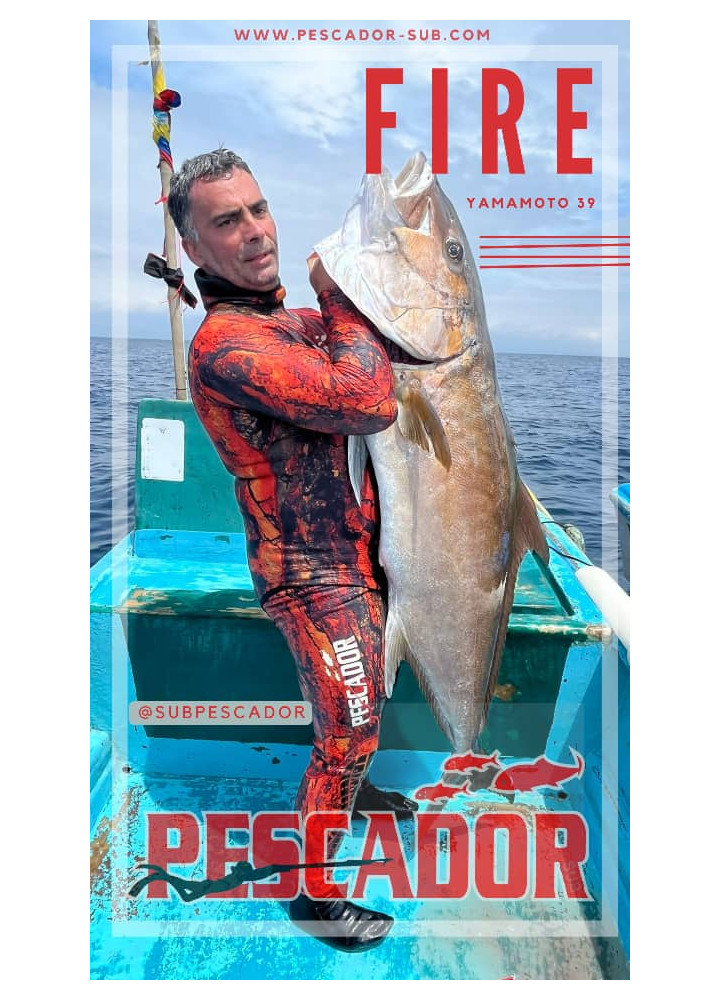 Fato 5mm Fire Red Yamamoto 39 Pescador