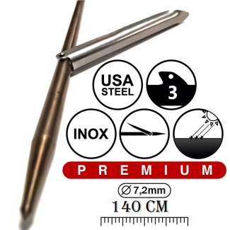 ARPÃO 7.2 MM 140 CM 3 SHARK...