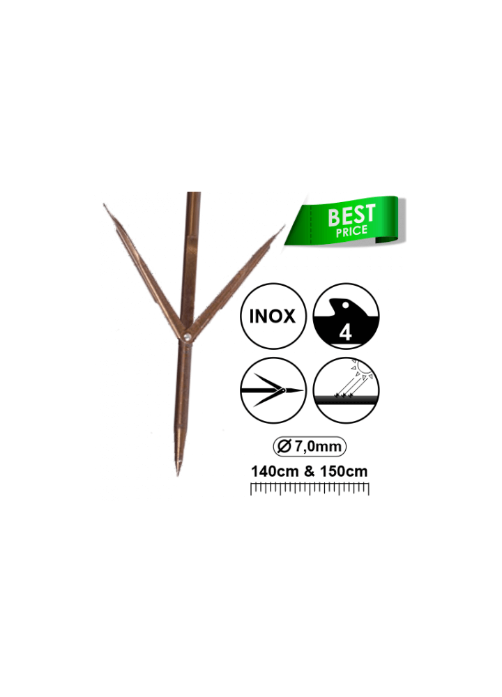SHAFT 7.2 MM DOUBLE BARB  150CM