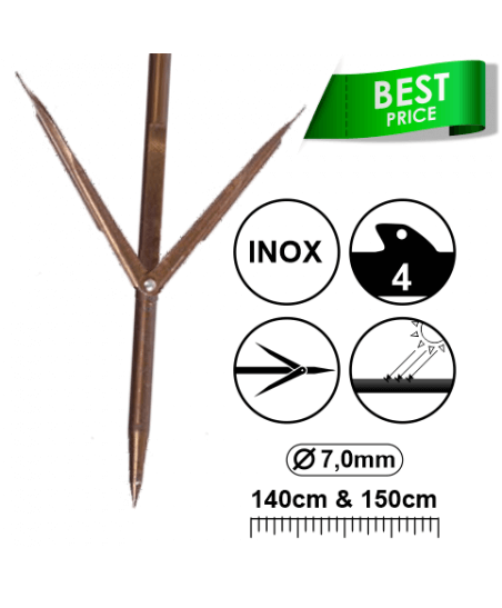 SHAFT 7.2 MM DOUBLE BARB  150CM